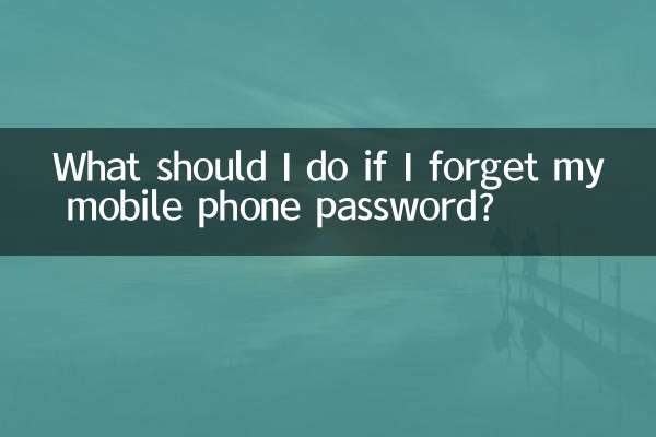 Was soll ich tun, wenn ich mein Handy-Passwort vergesse?