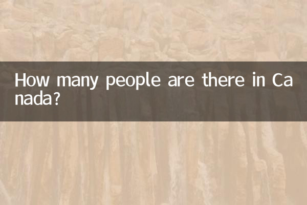 How many people are there in Canada?