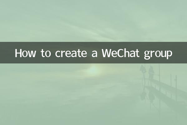 怎麼建立一個微信群