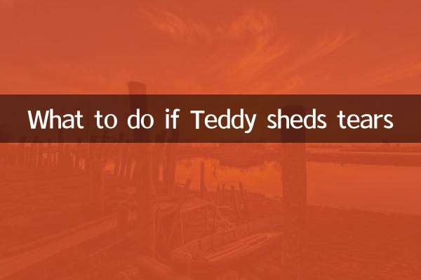 Que faire si Teddy verse des larmes