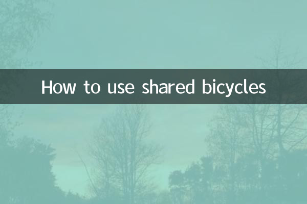 공유자전거 이용방법
