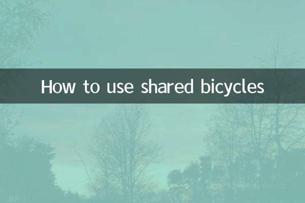 공유자전거 이용방법