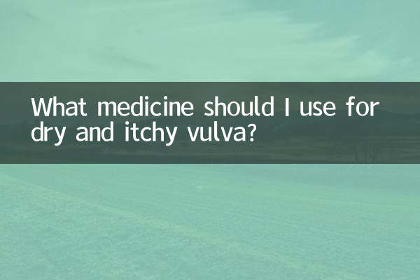 ¿Qué medicamento debo usar para la vulva seca y con picazón?