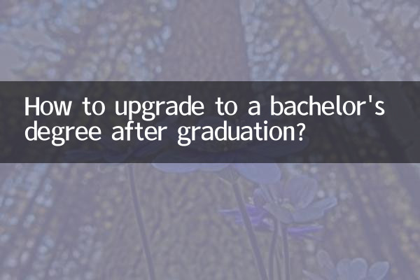 How to upgrade to a bachelor's degree after graduation?