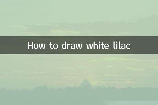 How to draw white lilac