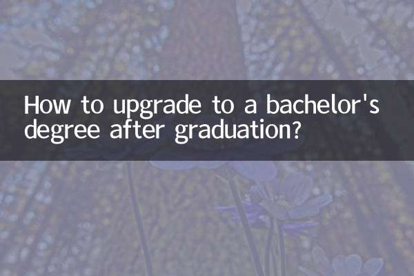 How to upgrade to a bachelor's degree after graduation?