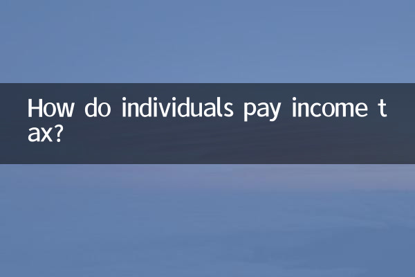 Come pagano le imposte sul reddito gli individui?