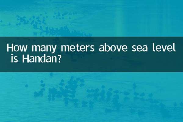 Quantos metros acima do nível do mar está Handan?