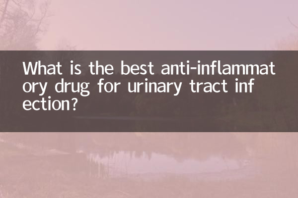 Qual é o melhor antiinflamatório para infecção do trato urinário?