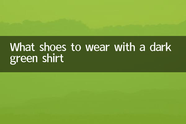Quelles chaussures porter avec une chemise vert foncé