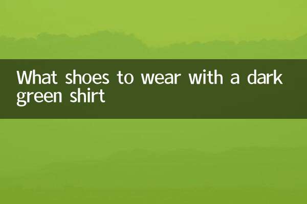Quelles chaussures porter avec une chemise vert foncé