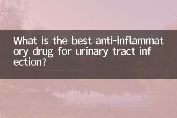 Qual é o melhor antiinflamatório para infecção do trato urinário?