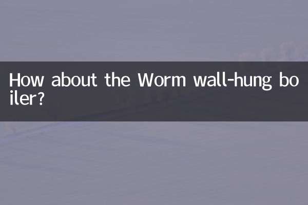 کیڑے کی دیوار کے ہاتھ والے بوائلر کے بارے میں کیا خیال ہے؟