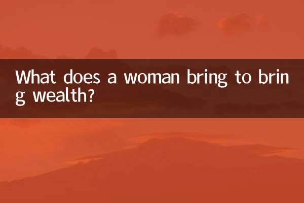 What does a woman bring to bring wealth?