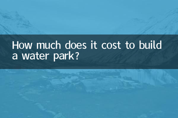 How much does it cost to build a water park?