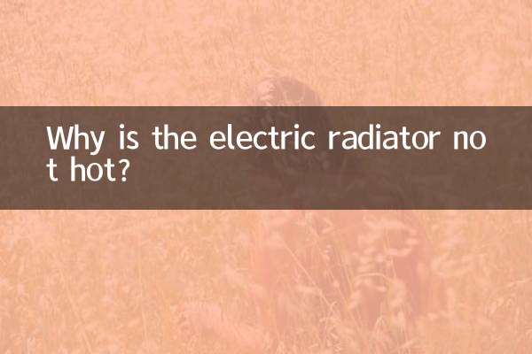 Why is the electric radiator not hot?