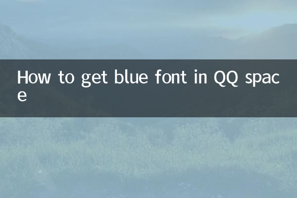 Как получить синий шрифт в пространстве QQ