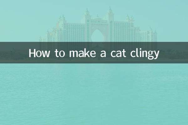 Como deixar um gato pegajoso