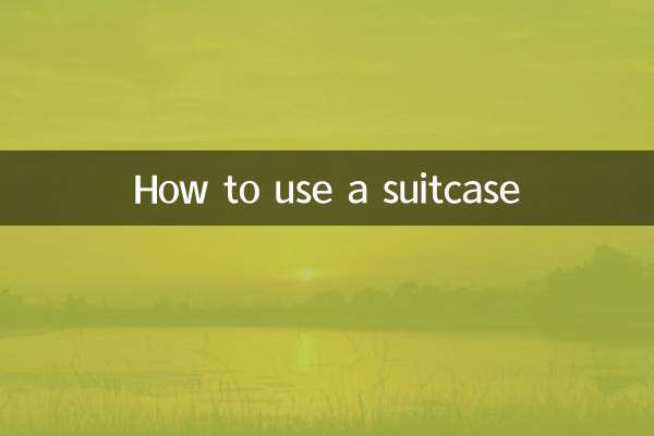 सूटकेस का उपयोग कैसे करें