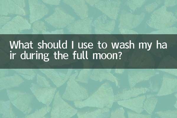 O que devo usar para lavar o cabelo durante a lua cheia?