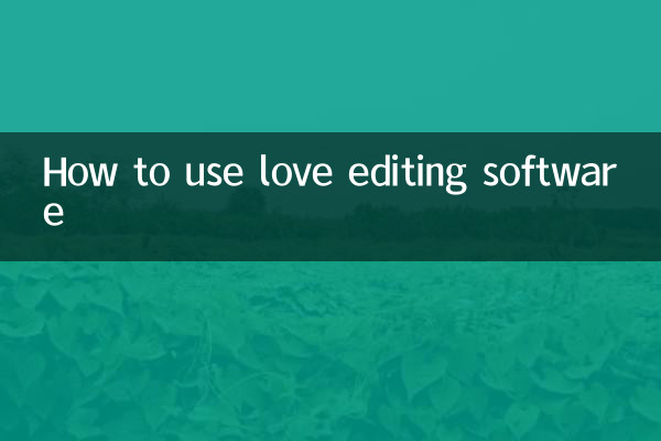 Como usar software de edição de amor