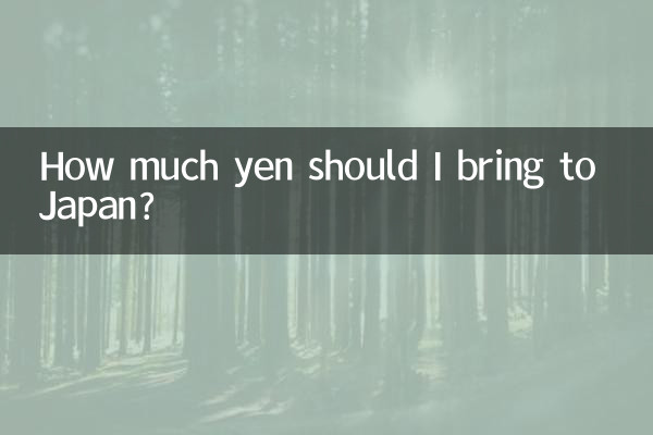 Wie viel Yen sollte ich nach Japan mitnehmen?