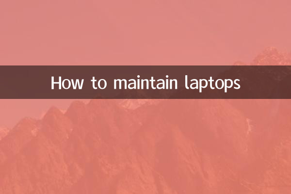 How to maintain laptops