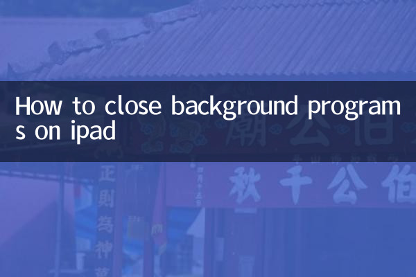 Come chiudere i programmi in background su iPad