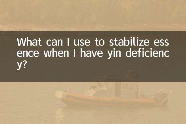 যখন আমার ইয়িন ঘাটতি থাকে তখন আমি সারমর্মকে স্থিতিশীল করতে কী ব্যবহার করতে পারি?