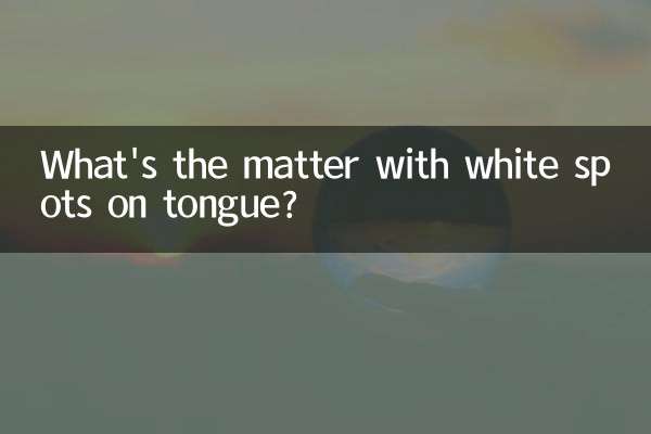 Qual è il problema con le macchie bianche sulla lingua?