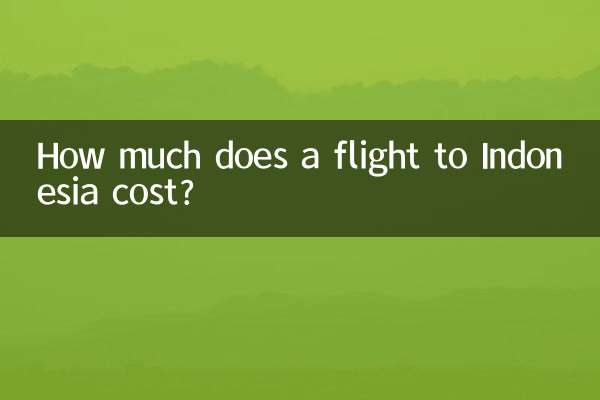 Wie viel kostet ein Flug nach Indonesien?