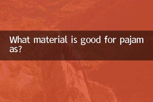 Welches Material eignet sich für Pyjamas?
