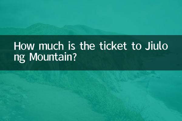Quanto custa o ingresso para a montanha Jiulong?