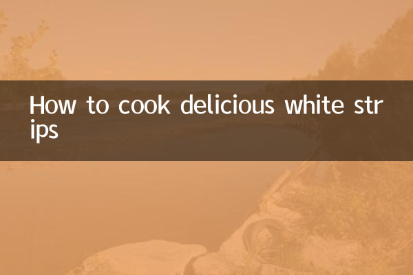 Come cucinare delle deliziose strisce bianche