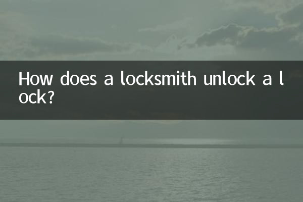 Wie öffnet ein Schlüsseldienst ein Schloss?