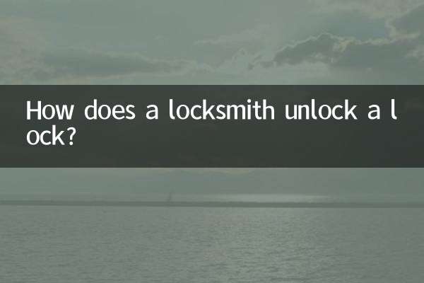 Wie öffnet ein Schlüsseldienst ein Schloss?