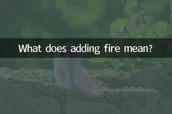 O que significa adicionar fogo?