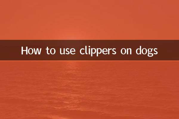 How to use clippers on dogs
