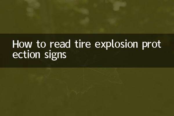 نحوه خواندن علائم ضد انفجار لاستیک