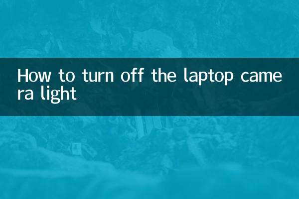 So schalten Sie das Laptop -Kamera -Licht aus