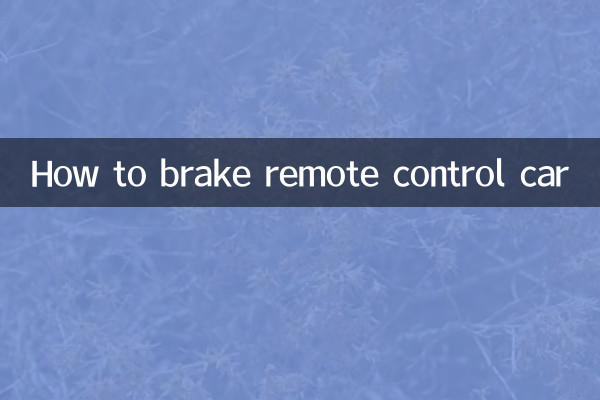 Como frear o carro de controle remoto