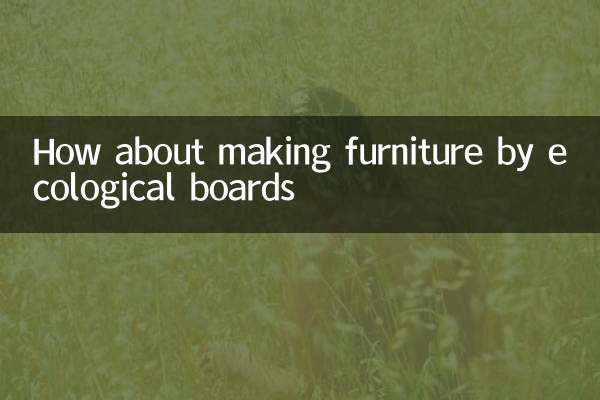 Wie wäre es mit Möbeln durch ökologische Boards