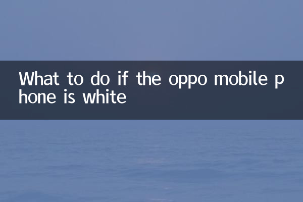 O que fazer se o telefone celular oppo for branco