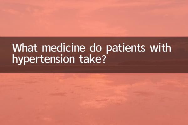 Welche Medizin nehmen Patienten mit Bluthochdruck ein?