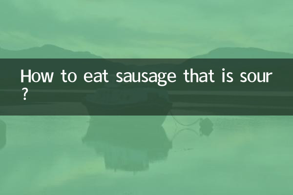 Wie isst man saure Wurst?