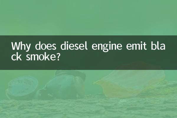 Perché il motore diesel emette fumo nero?