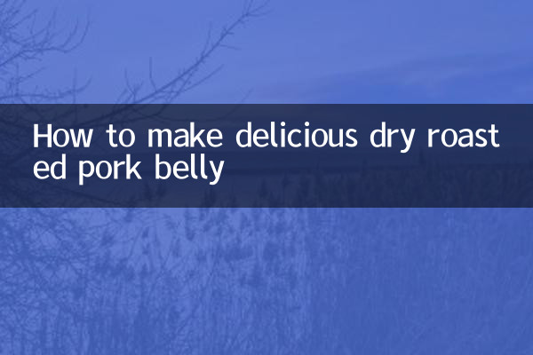 Como fazer uma deliciosa barriga de porco assada e seca