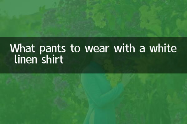 Que calça usar com camisa de linho branca