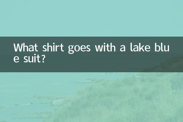 Que camisa combina com um terno azul lago?