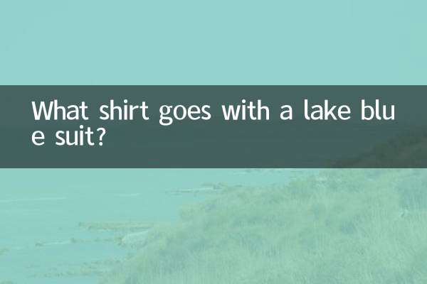 Que camisa combina com um terno azul lago?
